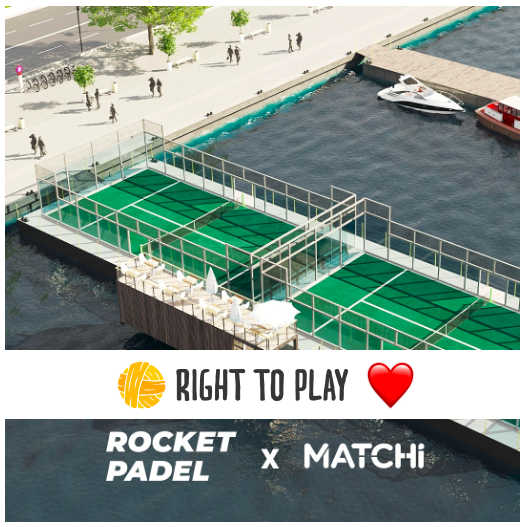 Right To Play partner till sommarens mest spektakulära padelupplevelse!