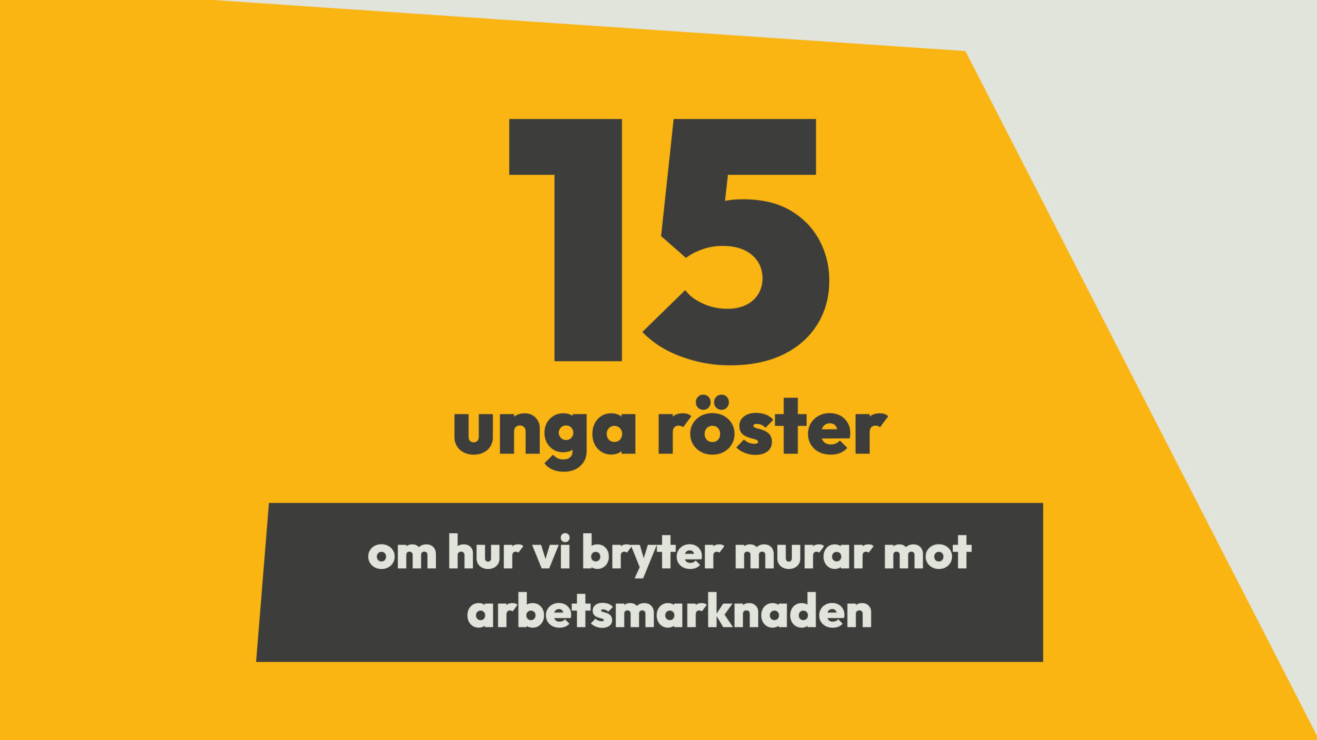 unga på arbetsmarknaden